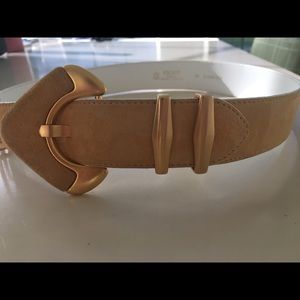 Escada suede cream belt size 38